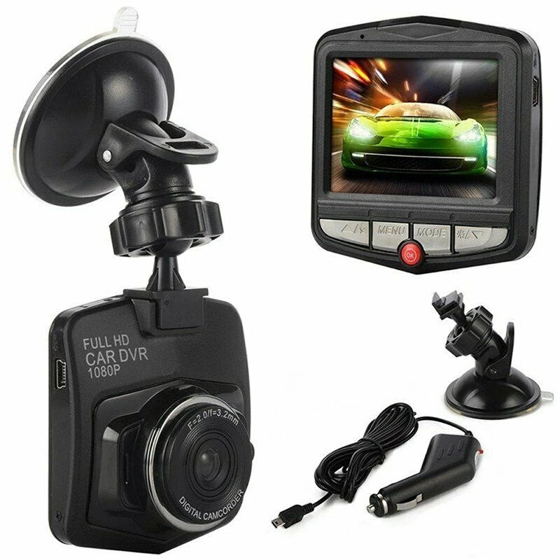 Shield Shape 2.2 Inch Car DVR Dash Camera HD 1080P Driving Recorder Video Night Vision Loop Recording Wide Angle Motion Detector