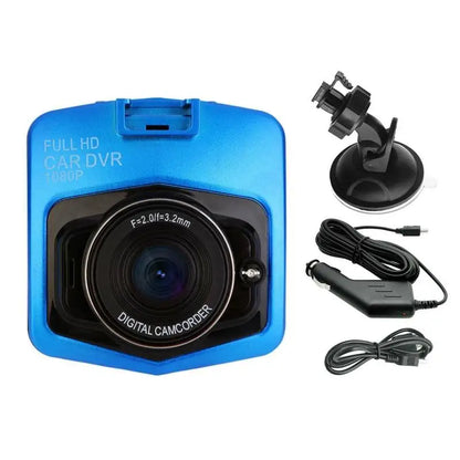 Shield Shape 2.2 Inch Car DVR Dash Camera HD 1080P Driving Recorder Video Night Vision Loop Recording Wide Angle Motion Detector