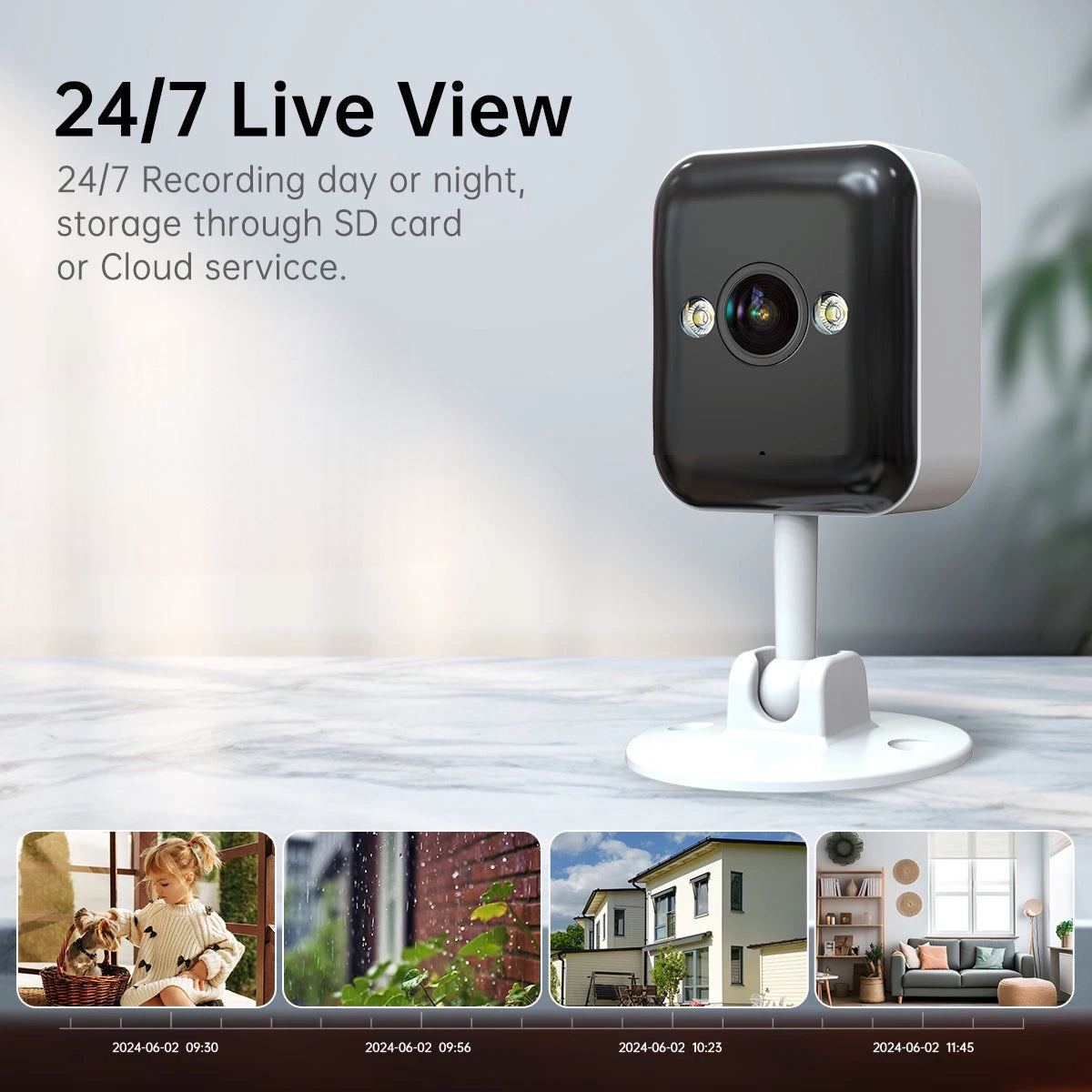 Outdoor video surveillance camera